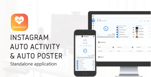 GramEasy v8.0.7 - Instagram Auto Post & Activity (Standalone script)