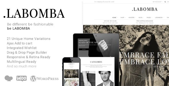 Labomba v3.5 - 多用途 WordPress 主题