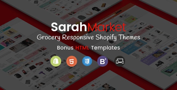 SarahMarket v2.0.0 – 分段响应式超市 Shopify 主题