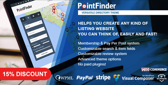 PointFinder v2.2.3 -  WordPress 目录和列出主题