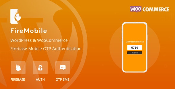 FireMobile v1.0.8 - WordPress 和 WooCommerce Firebase 移动 OTP 身份验证