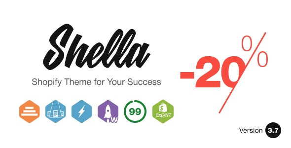 Shella v6.4.0 - 多用途 Shopify 主题，使用横幅生成器