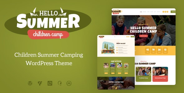 Hello Summer v1.0.11 - 一个儿童营WordPress 主题