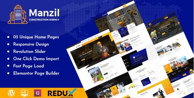 Manzil v1.8 - WordPress 建筑主题