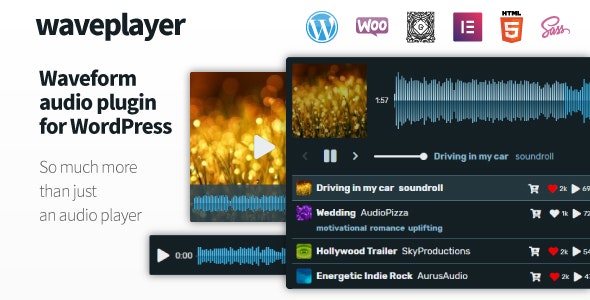 WavePlayer v3.6.4 – WordPress和WooCommerce音频播放器插件