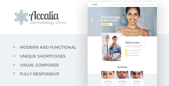 Accalia v1.4.1 - WordPress 皮肤科诊所主题