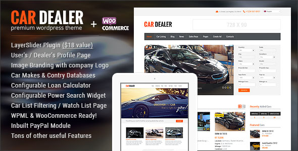 Car Dealer v1.5.10 – Automotive WordPress汽车经销商主题