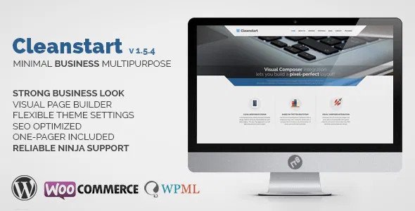 Cleanstart v2.2.0 - 企业商务 WordPress 主题