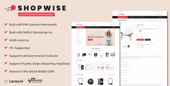 Shopwise v1.32.0（已汉化） - Laravel 电子商务多语言系统