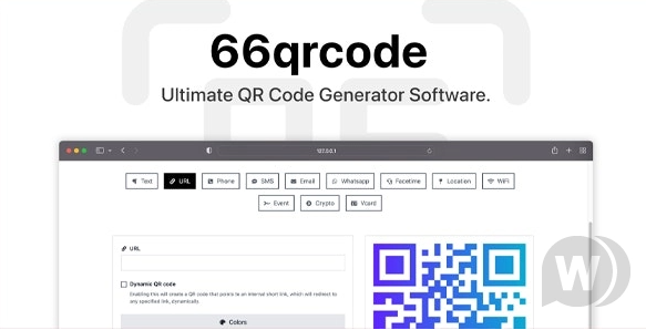 66qrcode v18.0.0 - 通用二维码生成器 (SAAS)