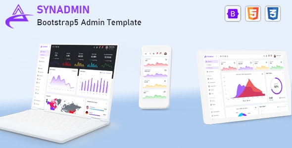 Synadmin v 23-NOV-2021 - Bootstrap 5 Admin Template