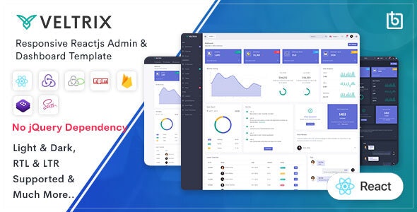 Veltrix v1.0.0 - React Js Admin & Dashboard Template