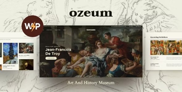 Ozeum v1.2.5 – 现代艺术画廊和创意在线博物馆 WordPress 主题 +RTL