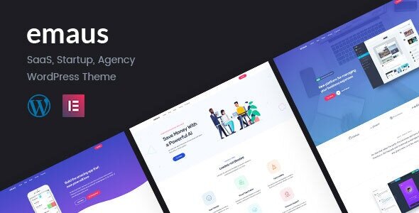 Emaus v1.4.1 - SaaS 应用和启动 Elementor WordPress 主题