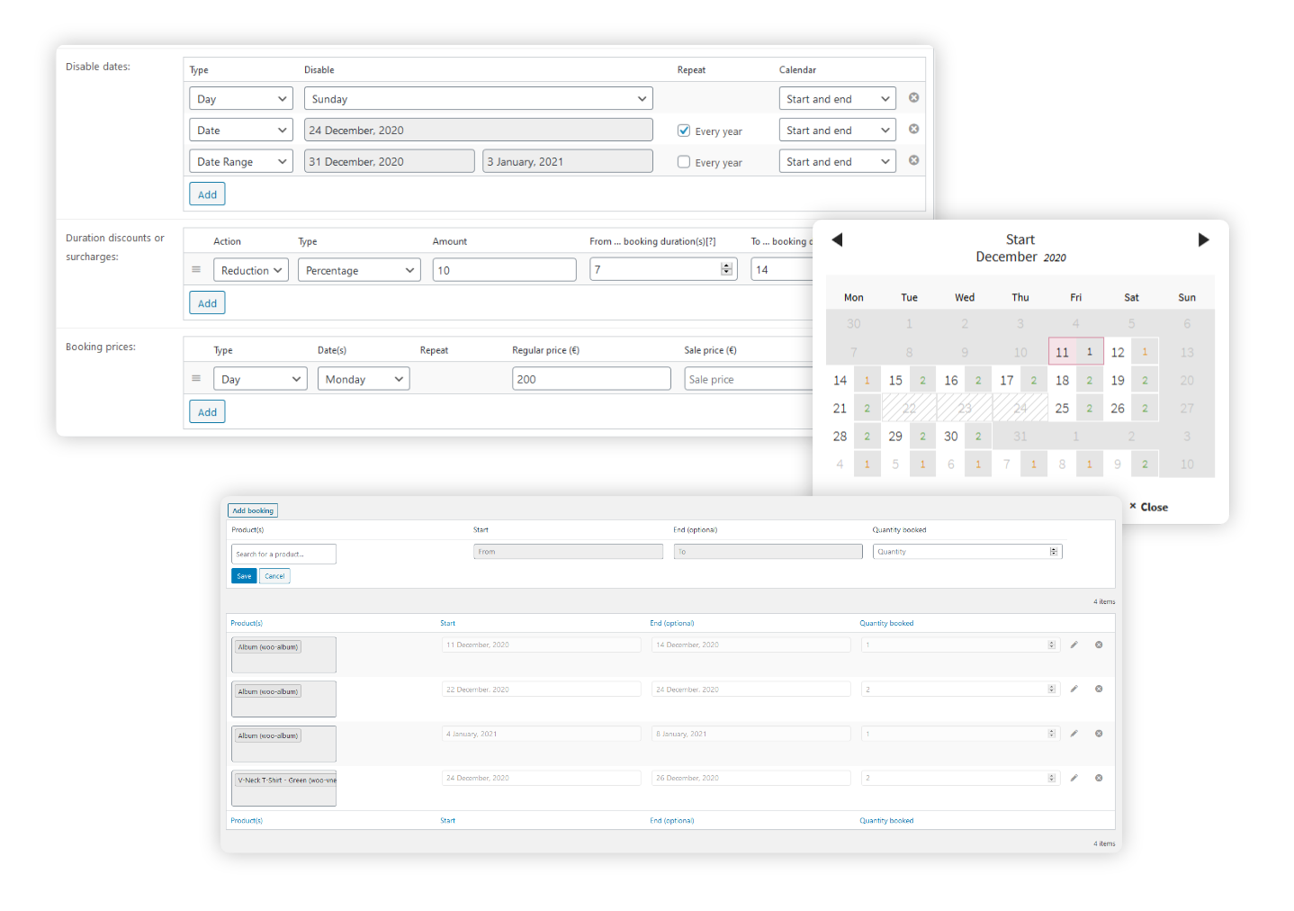 Woocommerce Easy Booking Pro v1.1.0 - Woocommerce轻松预订插件