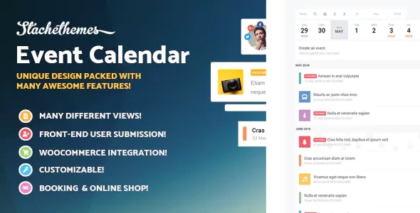 Stachethemes Event Calendar v3.3.1 – WordPress事件日历插件