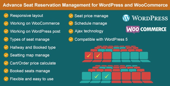 Advance Seat Reservation Management for WooCommerce v3.1 - WooCommerce v3.0 高级预订管理插件