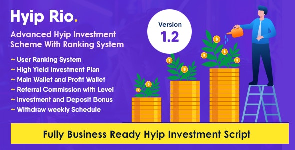 Hyip Rio v2.5.1 - Advanced Hyip Investment Scheme with Ranking System