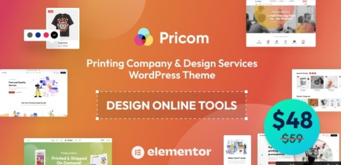 Pricom v1.3.5 - WordPress印刷公司和设计服务主题