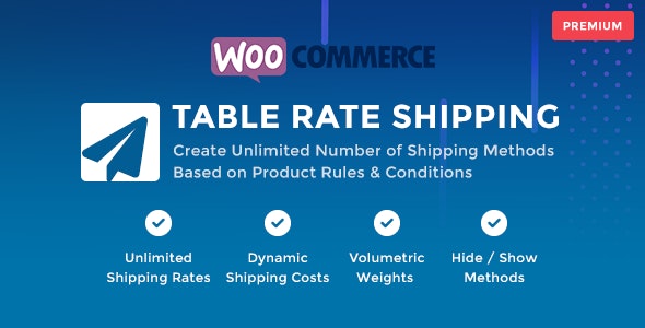 WooCommerce Table Rate Shipping v1.2.1