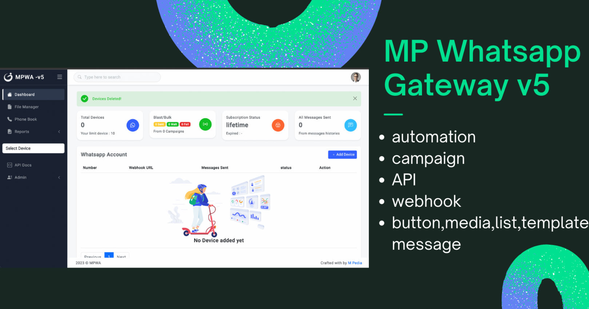 Whatsapp Gateway | Multi Device | mpedia v6.5.0