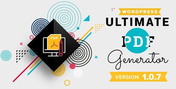 WP Ultimate PDF Generator v1.1.6（已汉化） - WordPress PDF 生成器插件