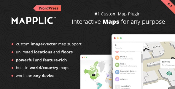 Mapplic v8.4.1破解版（已汉化） – WordPres创建自定义地图插件