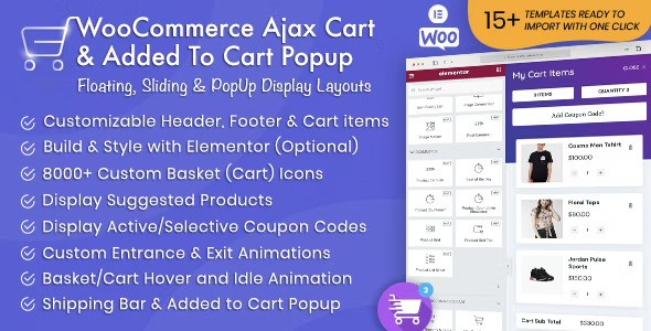 WooCommerce Ajax Cart & Added To Cart Popup v1.6.6 – Floating/Sliding/Popup All in One Cart/Checkout Plugin