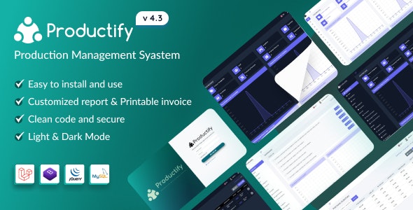 Productify V4.3 - Production Management System