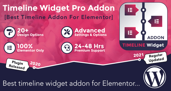 Timeline Widget Pro For Elementor v2.0.3