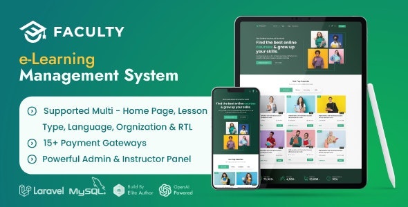 Faculty Lms V1.5.0（已汉化95%） - Learning Management System | Ai Powered Saas