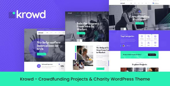 Krowd v1.3.6 – Crowdfunding & Charity WordPress Theme