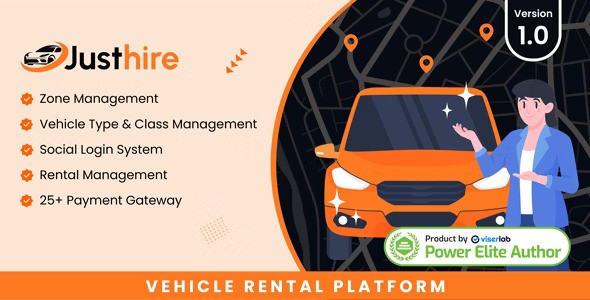 Justhire v1.0 – Vehicle Rental Platform
