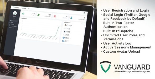 Vanguard v9.0.0 – 高级PHP登录和用户管理