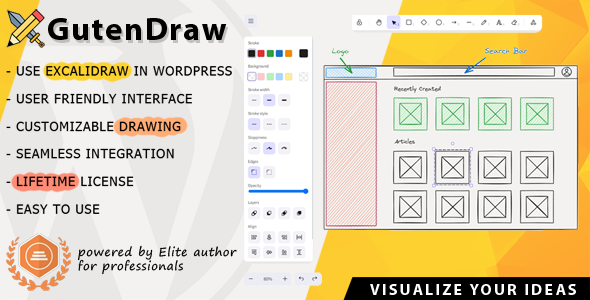 GutenDraw v1.2.1 – Visualize Ideas with Excalidraw in WordPress