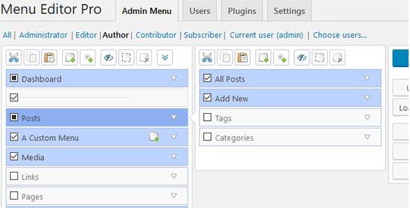 Admin Menu Editor Pro v2.25（未汉化） - wordpress菜单编辑器