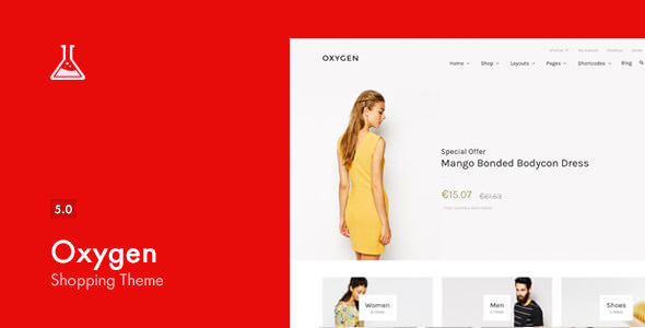 Oxygen v5.18 – WooCommerce WordPress 主题