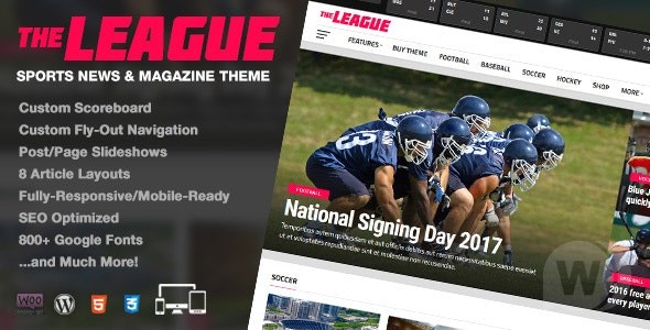 The League v4.5.0 - 体育新闻 WordPress 主题