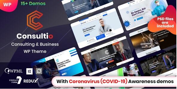 Consultio v2.9.6 破解版 – WordPress企业咨询主题