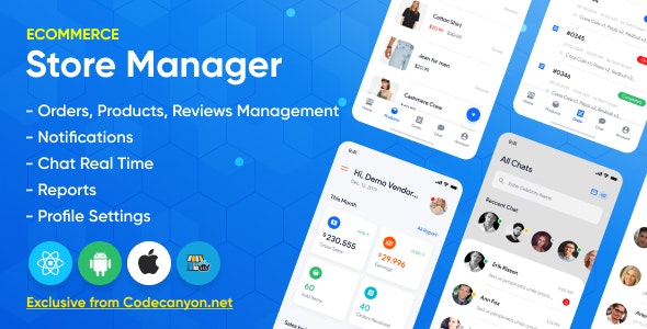 Store Manager v2.2.1 – 适用于 WordPress Woocomerce 的 React Native 应用程序