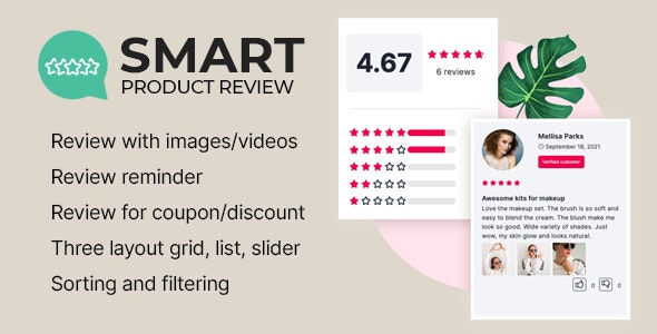 Smart Product Review For WooCommerce v2.0.3 - 智能产品评论插件