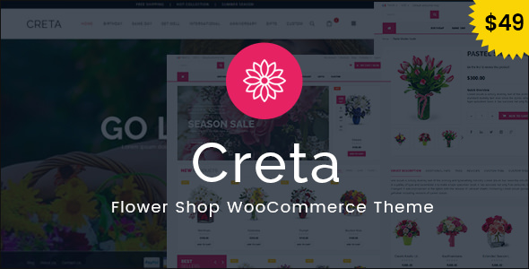 Creta v5.7 – WordPress WooCommerce花店主题