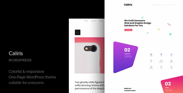 Caliris v1.5 - 响应式一页 WordPress 主题