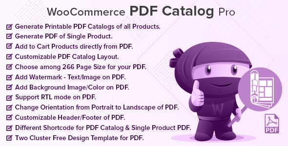 WooCommerce PDF Catalog Pro v2.2.2破解版（已汉化） -  WooCommerce PDF目录专业版