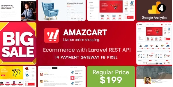 AmazCart v4.5（已汉化） - Laravel 电子商务系统 CMS