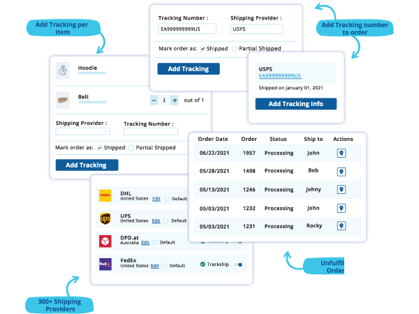 AST Fulfillment Manager ( FORMERLY Advanced Shipment Tracking Pro ) (AST) v4.6（已汉化） - WooCommerce订单跟踪物流同步插件