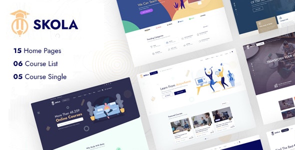 Skola v1.0.14 - WordPress LMS 在线课程 主题