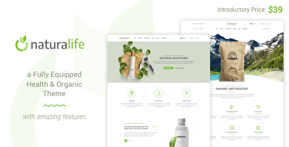 NaturaLife v1.9.12 – WordPress 健康与有机主题