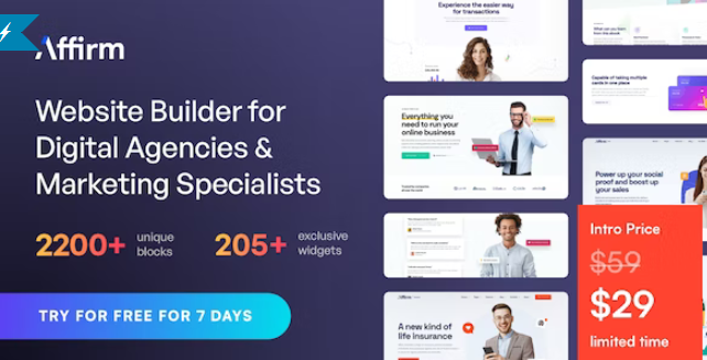 Affirm v4.0.0 - 营销和数字代理 WordPress 主题
