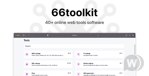 66toolkit v30.0.0（已汉化） - 终极 Web 工具系统 (SAAS)